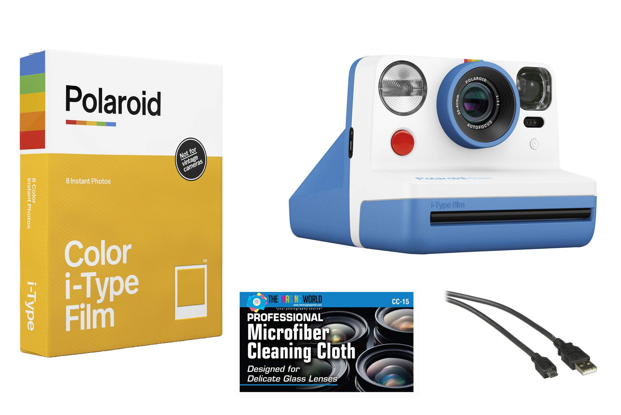 Amazon | Polaroid Now i-Type インスタントフィルムカメラ (ブルー) +